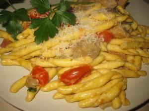 strozzapreti alla boscaiola