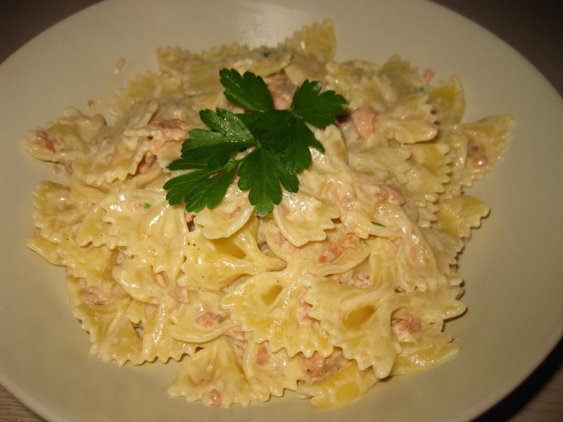 farfalle al salmone