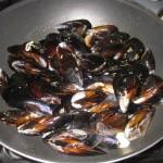 aggiungere le cozze