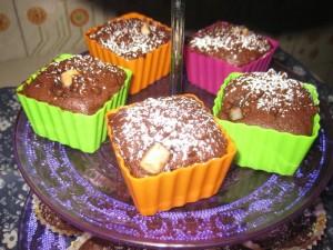 muffin pere e cioccolato