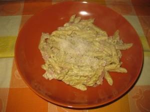 pennette al pesto di pistacchi