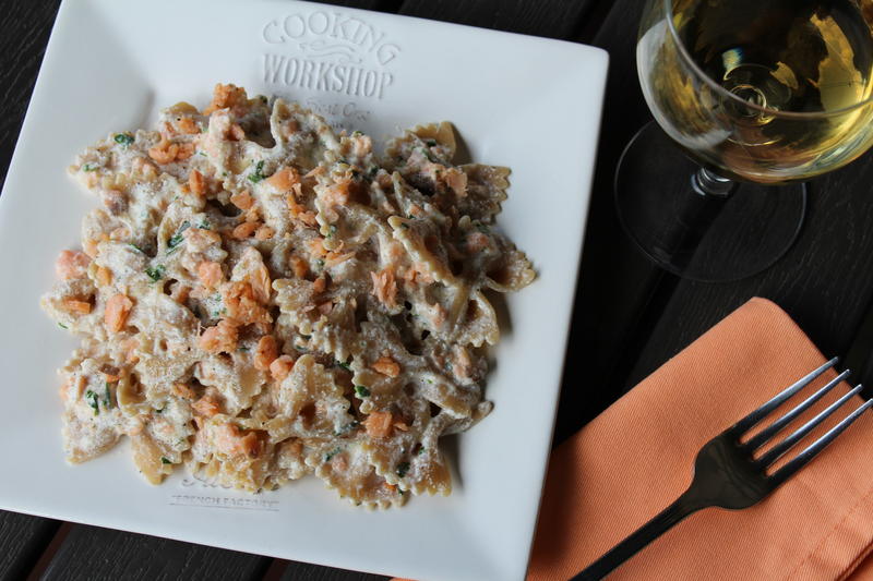 farfalle al salmone light