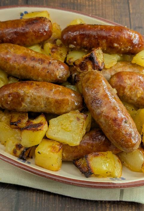 Salsiccia e patate al forno
