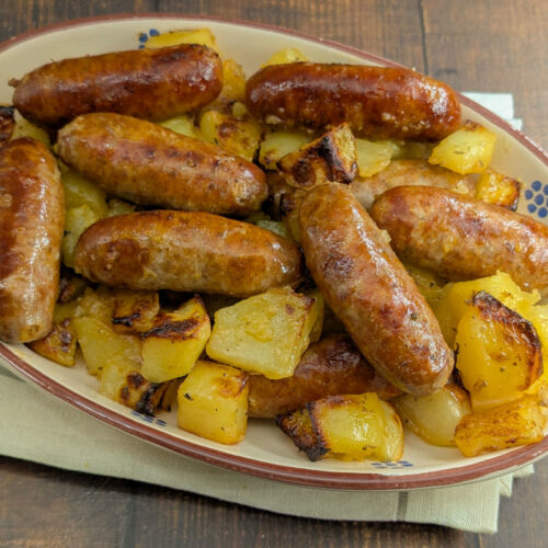 Salsiccia e patate al forno