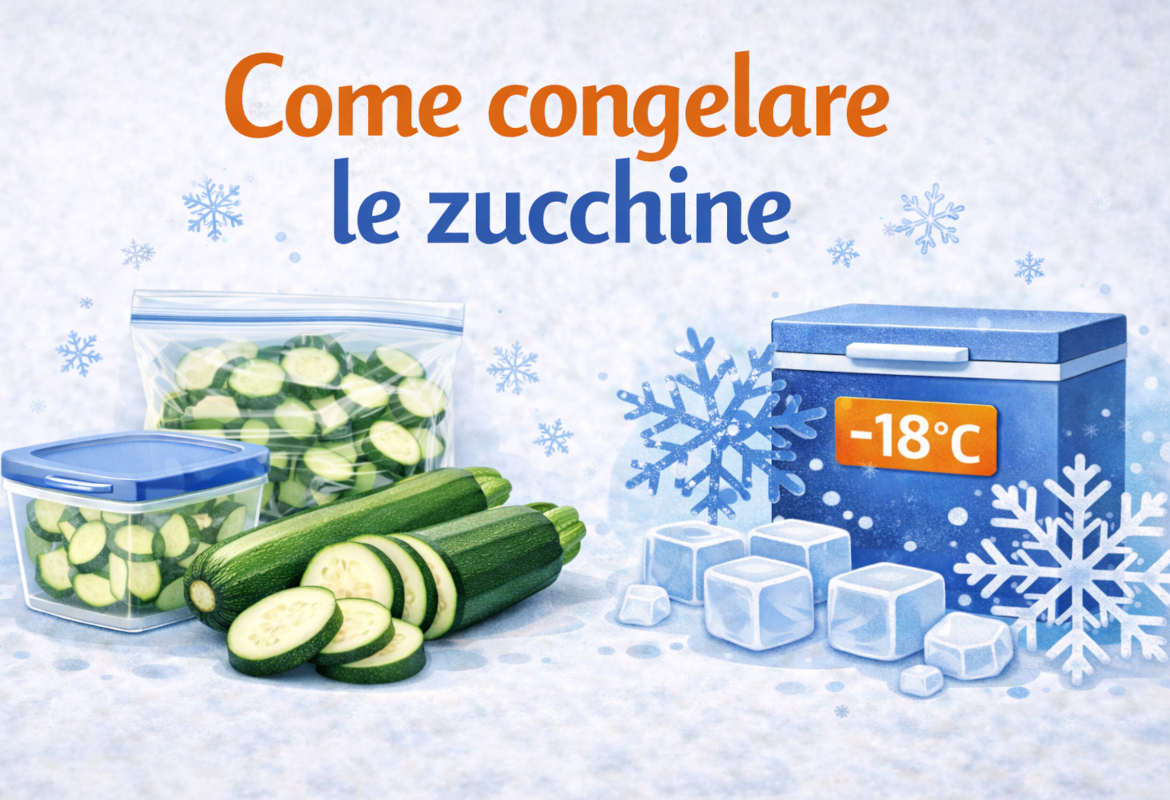 Come congelare le zucchine