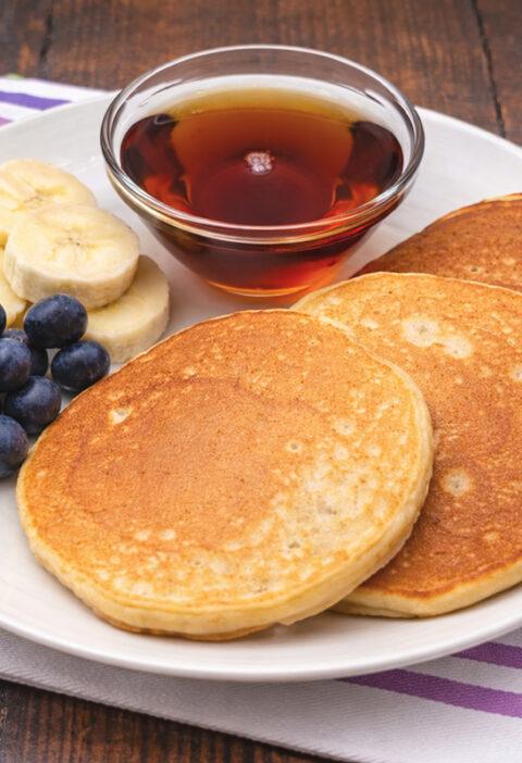 pancake yogurt e banane