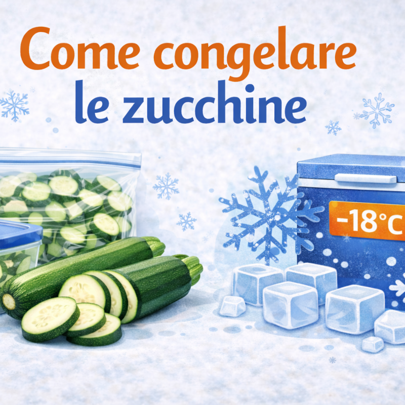 Come congelare le zucchine