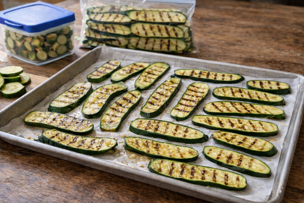 Come congelare le zucchine grigliate